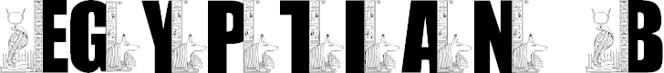Free Font LMS Egyptian Bookends