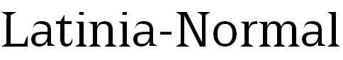 Free Font Latinia