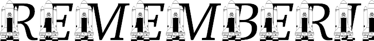 Free Font LMS Remembering SS Challenger