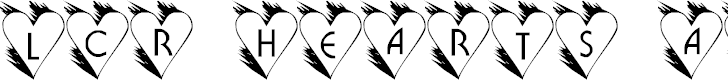 Free Font LCR Hearts Afire