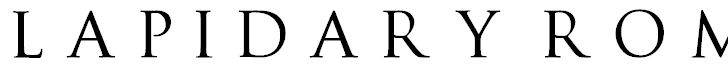 Free Font Lapidary roman