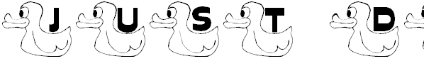 Free Font LCR Just Duckie