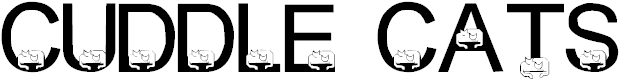 Free Font LMS Cuddle Cats