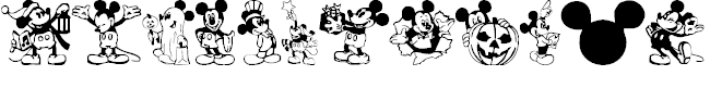 Font Font Mickey Mousebats