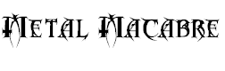 Font Font Metal Macabre