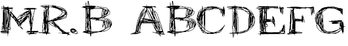 Free Font Mr.B