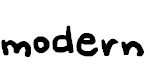 Free Font modern
