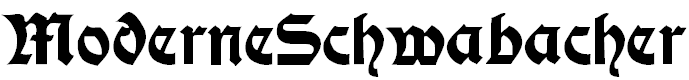 Free Font ModerneSchwabacher