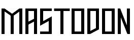 Free Font Mastodon