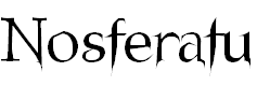 Free Font Nosferatu