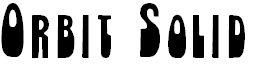 Font Font Orbit Solid