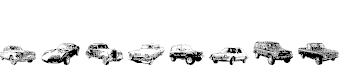 Font Font Pixel Cars