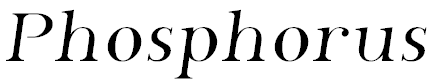 Font Font Phosphorus