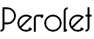 Free Font Perolet