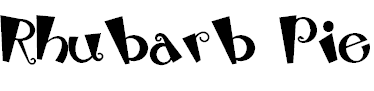 Font Font Rhubarb Pie