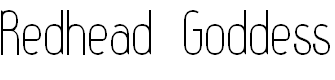 Font Font Redhead Goddess