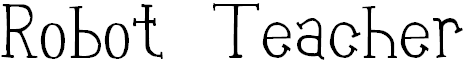 Font Font Robot Teacher