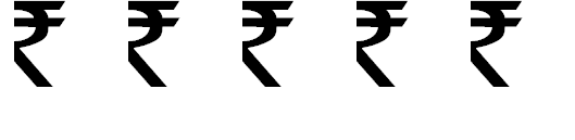 Free Font rupee symbol font