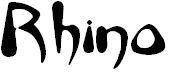 Font Font Rhino