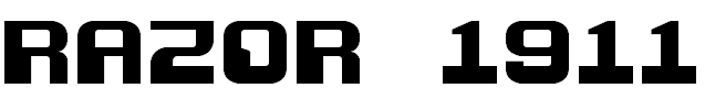 Free Font Razor 1911