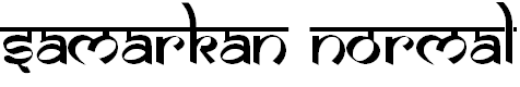 Font Font Samarkan