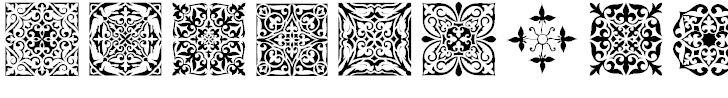 Font Font SL Square Ornaments
