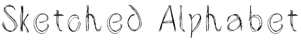 Free Font Sketched Alphabet