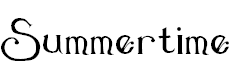 Font Font Summertime