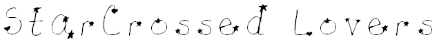 Free Font Star-Crossed Lovers