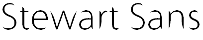 Free Font Stewart Sans