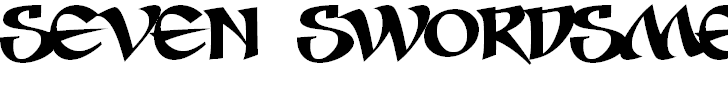 Free Font Seven Swordsmen BB
