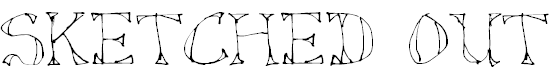 Free Font Sketched Out