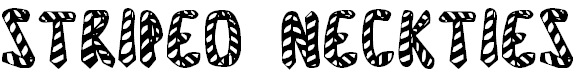 Font Font Striped Neckties