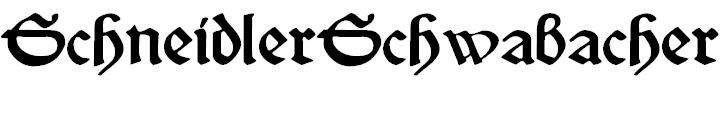 Free Font SchneidlerSchwabacher
