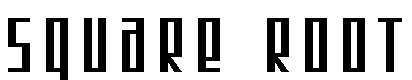Free Font SF Square Root