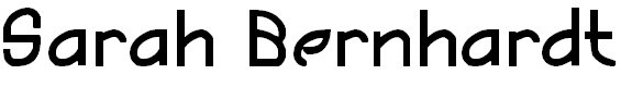 Free Font Sarah Bernhardt