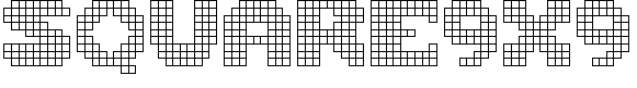 Free Font Square9x9