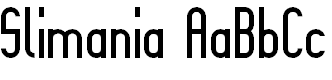 Free Font Slimania