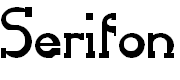 Free Font Serifon