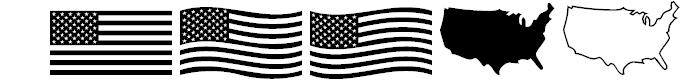 Font Font US Flag