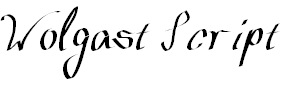 Free Font Wolgast Script