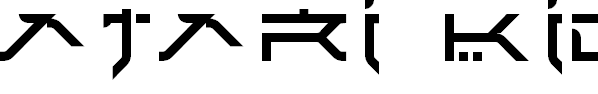 Font Font Atari Kids