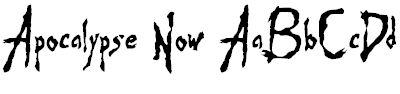 Font Font Apocalypse Now