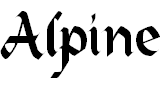 Font Font Alpine