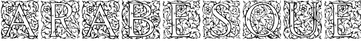 Font Font Arabesque Initialen
