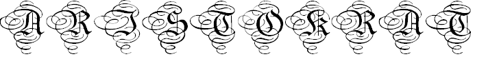 Font Font Aristokrat Zierbuchstaben