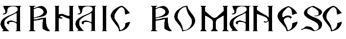 Font Font Arhaic Romanesc