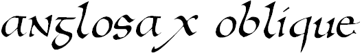 Free Font Anglosax Oblique