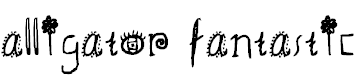 Font Font alligator fantastic