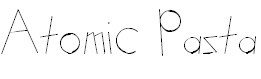 Free Font Atomic Pasta